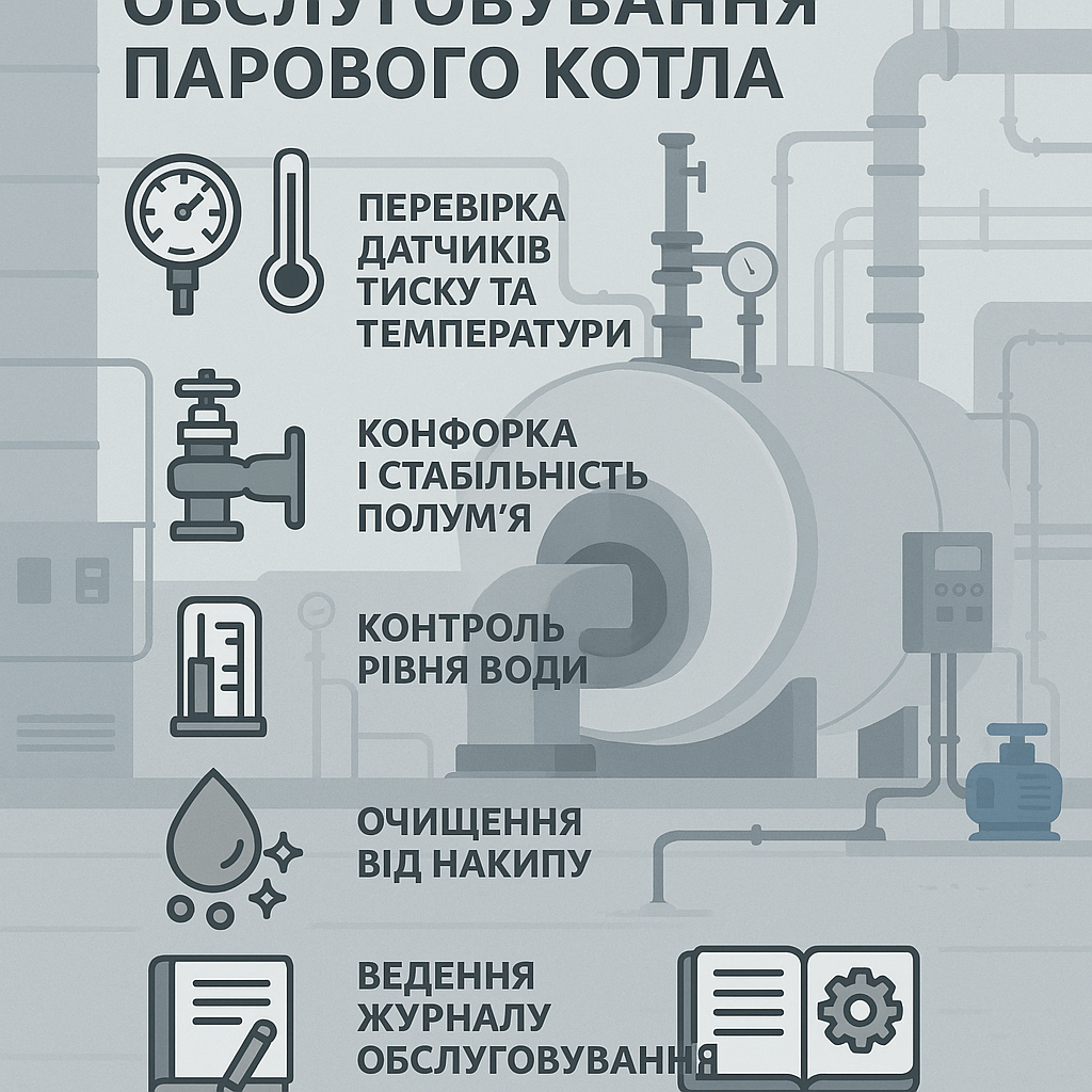 Обслуговування парового котла